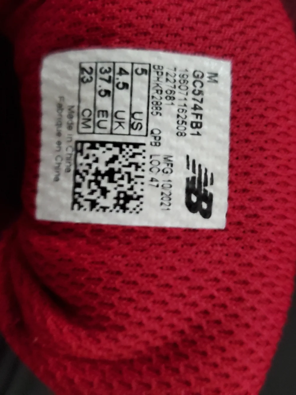 New Balance Kids Burgundy Lace-Up Sneakers